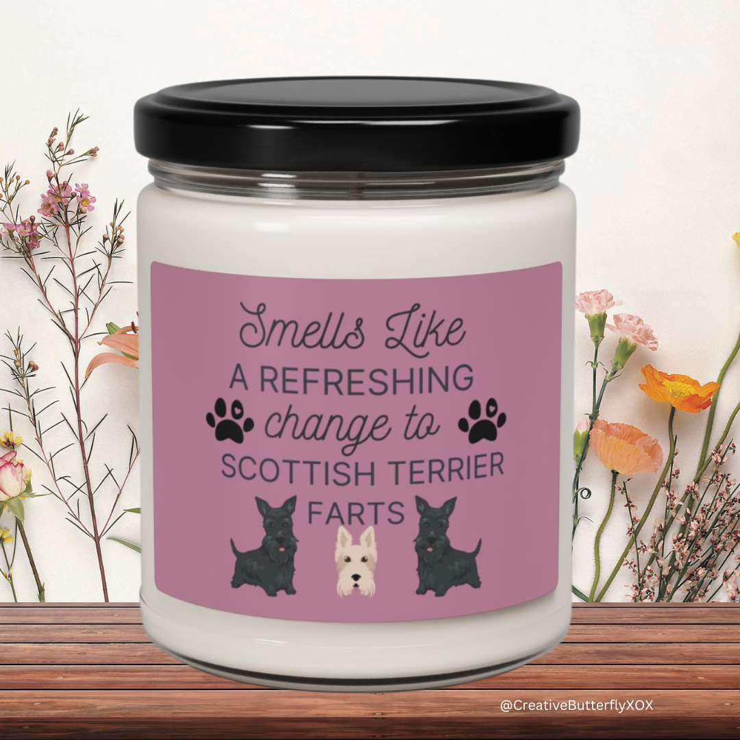 Scottish Terrier candle Smells like a refreshing change to Scottish Terrier farts