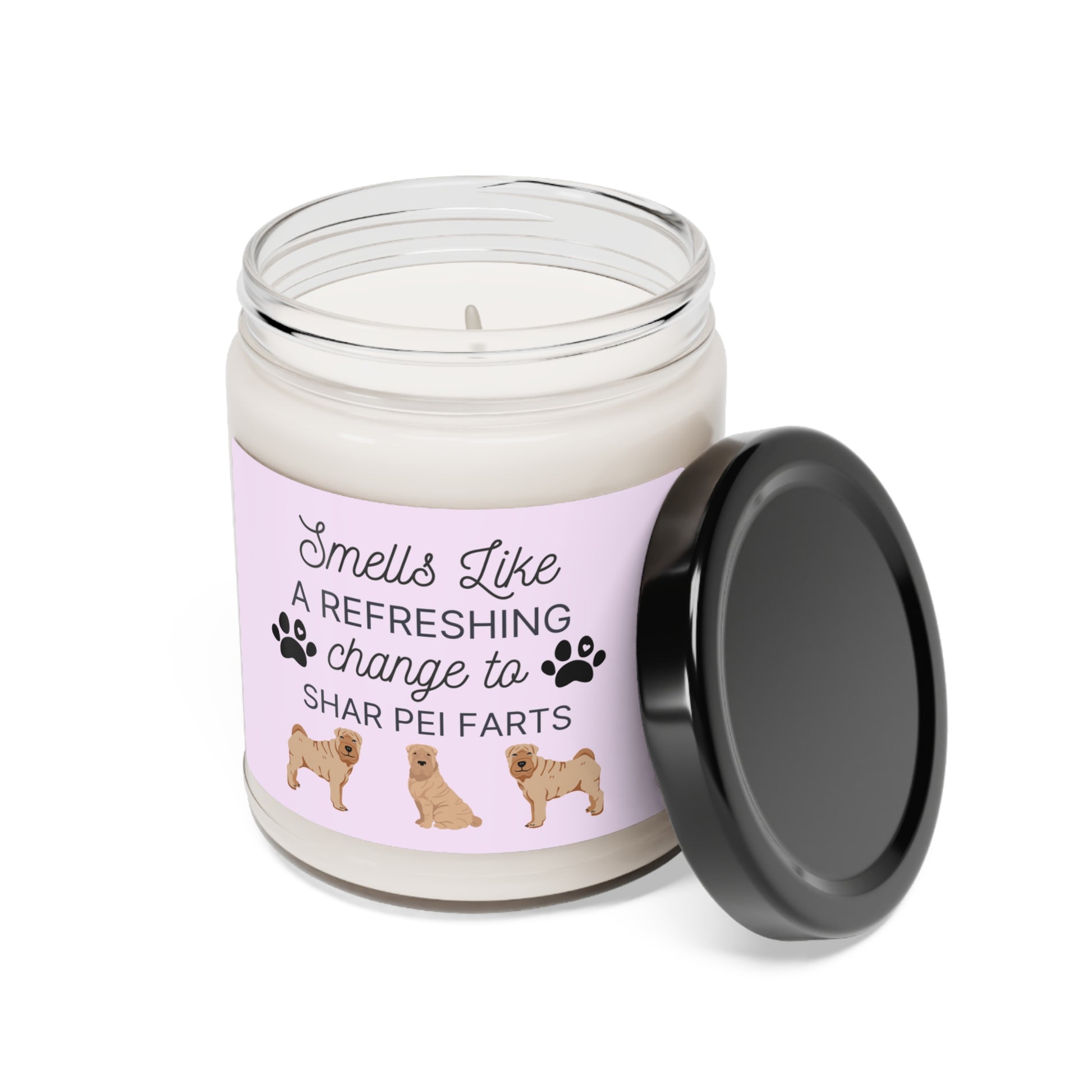 Unique Shar Pei gift - Smells like a refreshing change to Shar Pei farts candle