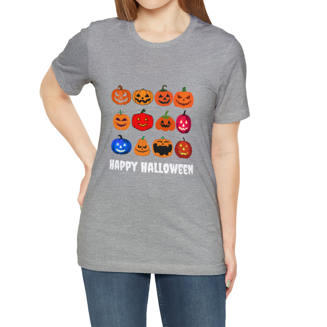 Jack O' Lantern Shirt, Spooky Jack O Lantern T-Shirt, Pumpkin Shirt, Halloween T-Shirt, Halloween Pumpkins Shirt, Spooky Season Tee Unisex