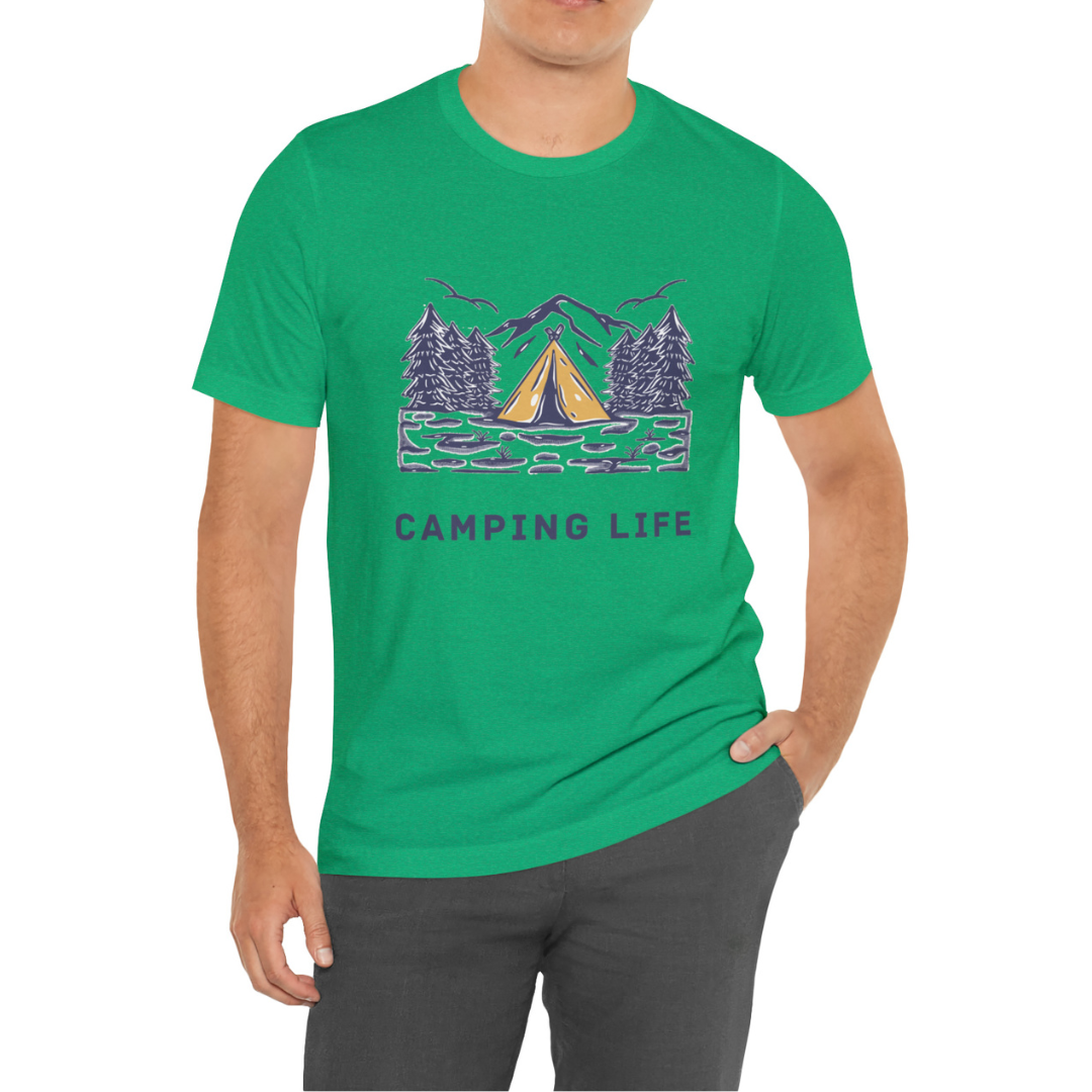 Camping Life T-Shirt, Camp Shirt, Camping Shirt, Nature Shirt, Outdoors T-Shirt, Park Shirt, Tent Shirt, Family Camping Trip Shirt, Boho