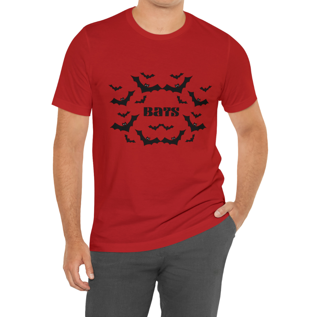 Bats T-Shirt, Black Bats Shirt, Bat Shirt, Spooky Season T-Shirt, Bats Halloween Shirt, Gothic Shirt, Goth Shirt, Creepy Flying Bats Shirt