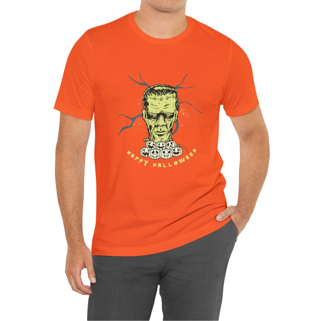 Frankenstein Shirt, Frankenstein's Monster T-Shirt, Frankenstein T-Shirt, Happy Halloween Shirt, Halloween Shirt, Green Monster Shirt Unisex