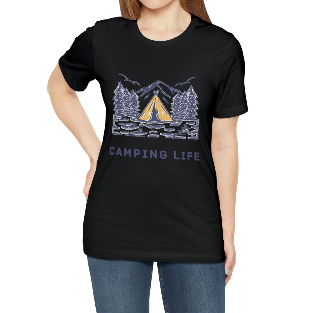 Camping Life T-Shirt, Camp Shirt, Camping Shirt, Nature Shirt, Outdoors T-Shirt, Park Shirt, Tent Shirt, Family Camping Trip Shirt, Boho