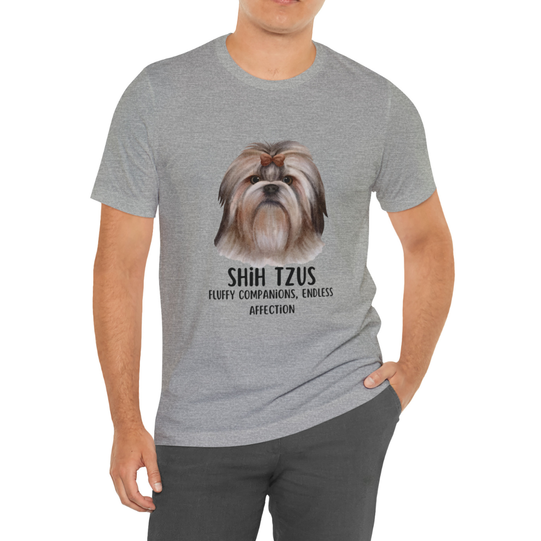 Shih Tzu T-Shirt, Shih Tzu Shirt, Dog Tee, Shih Tzus Fluffy Companions Endless Affection Shirt, Shih Tzu Owner Gift, Teacup Dog Bread