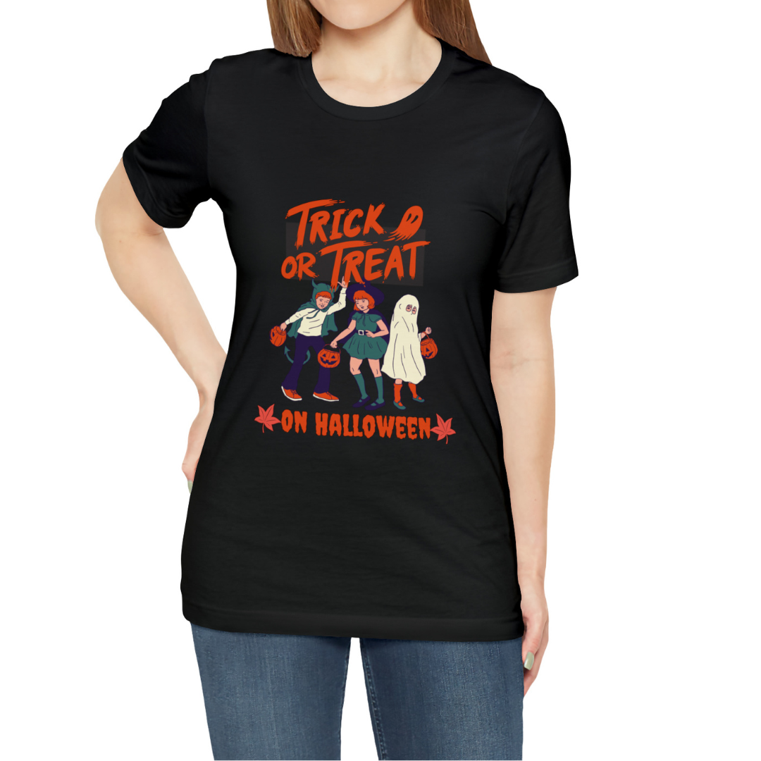 Trick or Treat Shirt, Children Trick or Treating Shirt, Halloween Trick or Treat Shirt, Retro Halloween Shirt, Retro Trick or Treat T-Shirt