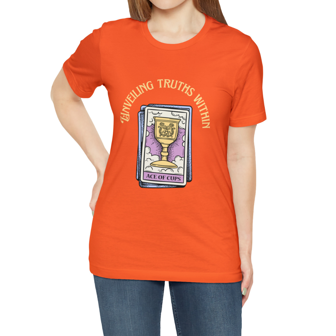 Unveiling Truths Within Tarot Card T-Shirt, Ace of Cups T-Shirt, Witchy Woman Tarot Card Shirt, Divination T-Shirt, Wicca Shirt Wiccan Shirt