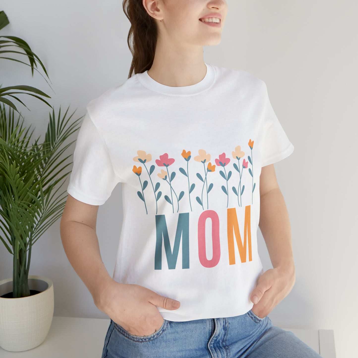 Mom T-shirt, Wild Flowers Mom Shirt, Boho Mom Tee, Mom T-shirt, Mothers Day Gift For Mom, Mom's Birthday Gift, Hippie Hippies Mommy Shirt