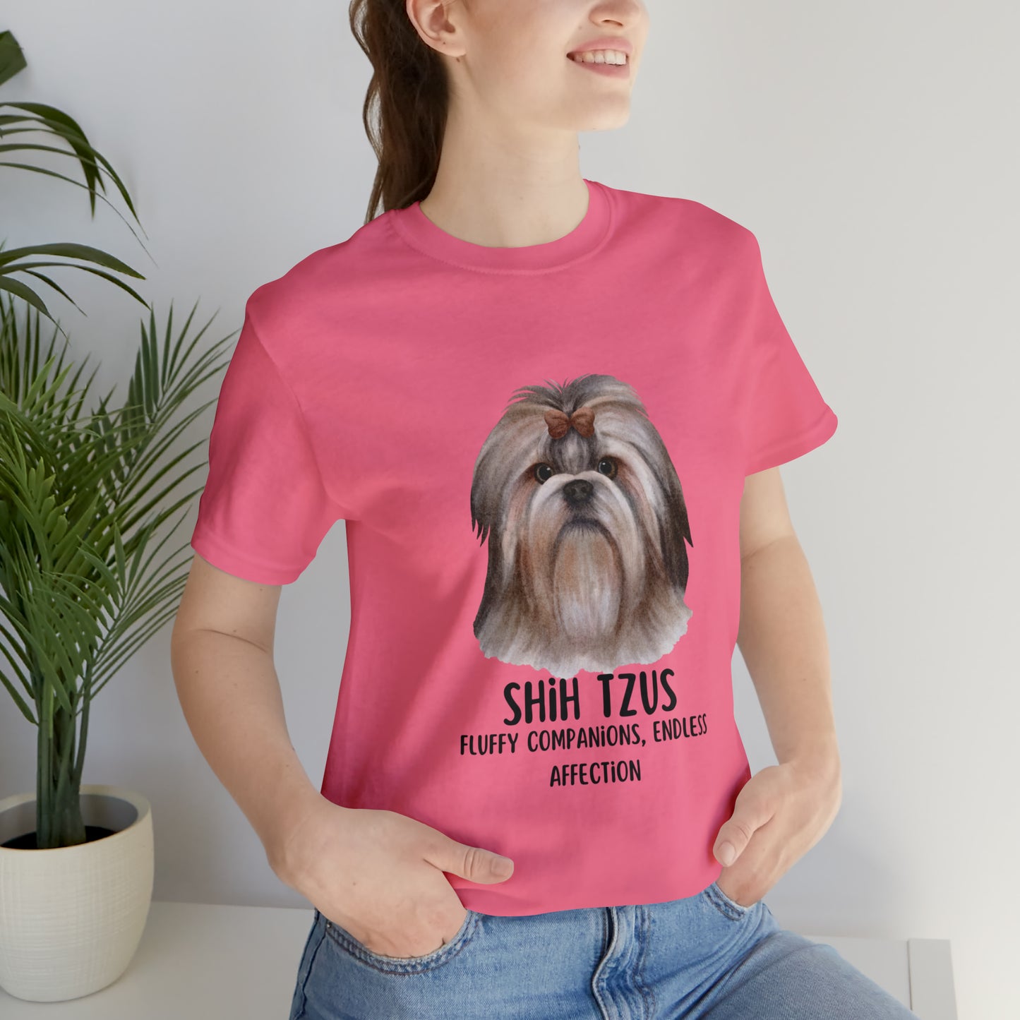 Shih Tzu T-Shirt, Shih Tzu Shirt, Dog Tee, Shih Tzus Fluffy Companions Endless Affection Shirt, Shih Tzu Owner Gift, Teacup Dog Bread