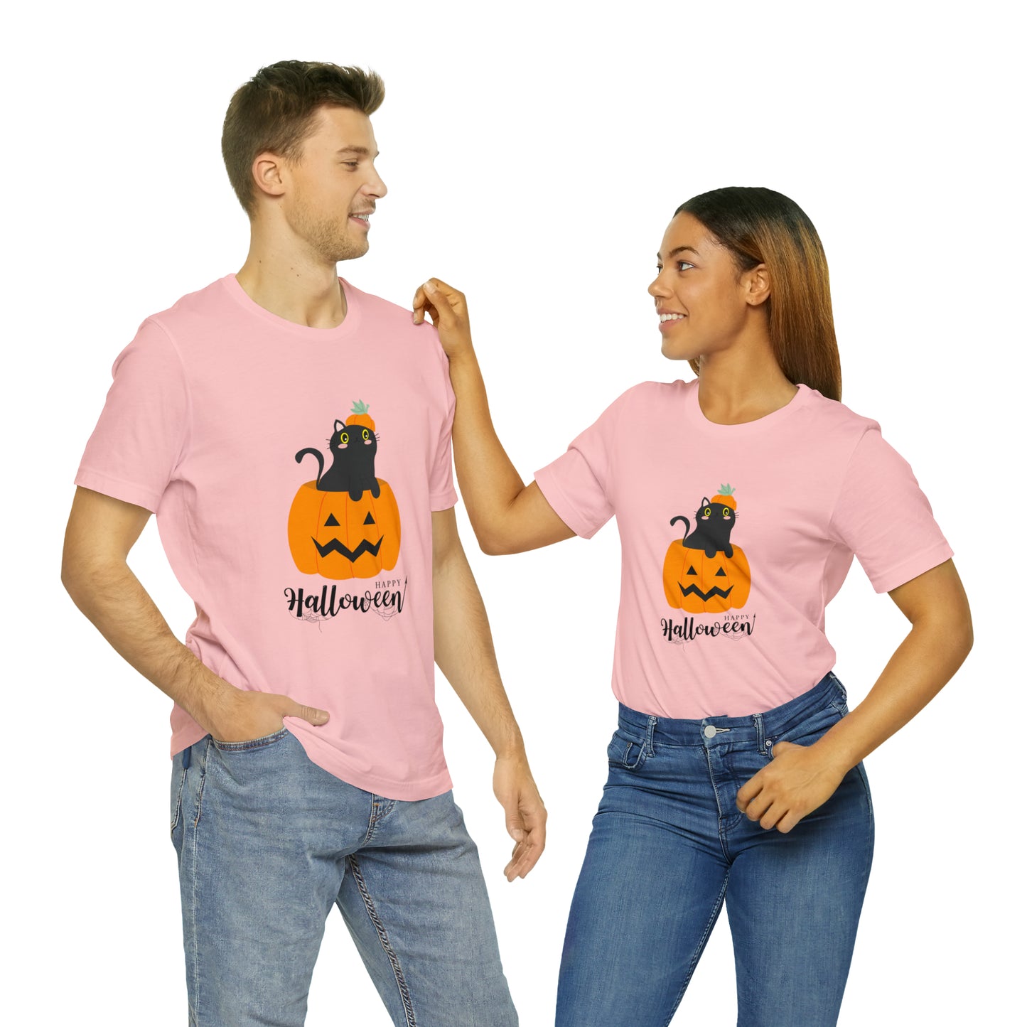 Black Cat in Pumpkin T-Shirt, Black Cat Shirt, Halloween Cat Shirt, Halloween Shirt, Pumpkin & Cat Shirt, Black Cat Spooky Season T-Shirt