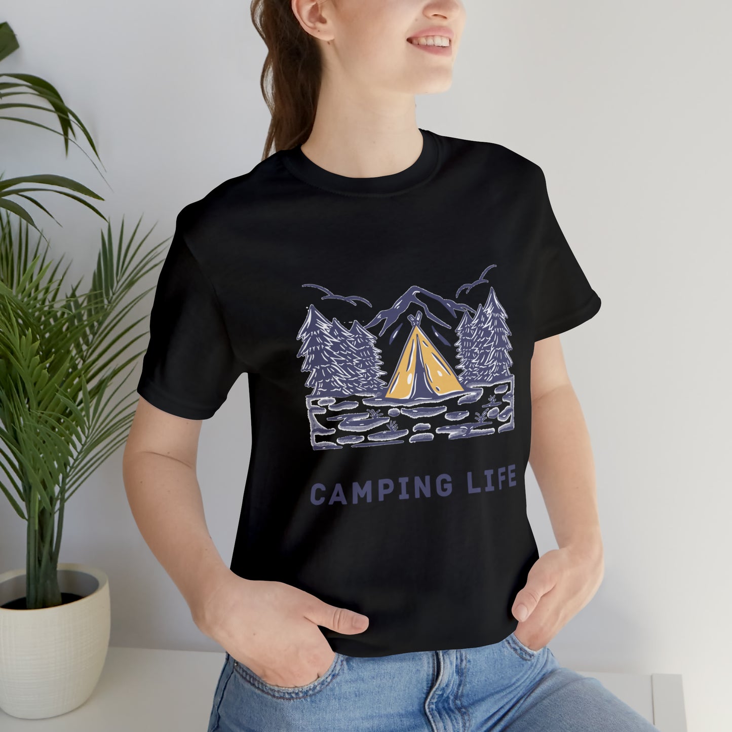 Camping Life T-Shirt, Camp Shirt, Camping Shirt, Nature Shirt, Outdoors T-Shirt, Park Shirt, Tent Shirt, Family Camping Trip Shirt, Boho