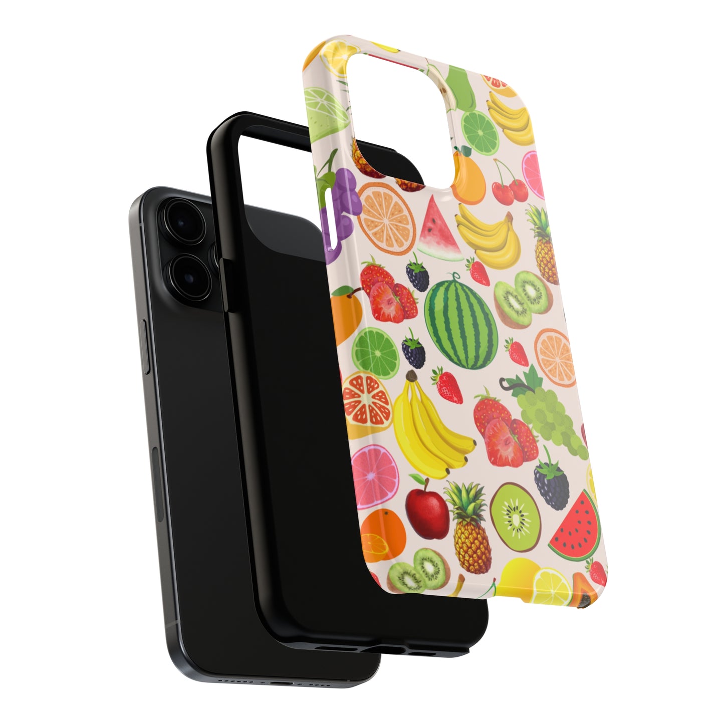 Fruit Phone Case, Fruits Collage Phone Case, Scrapbook Aesthetic Fruits Phone Case, Vegan Vegetarian, Spring Phone Case, Summer Phone Case