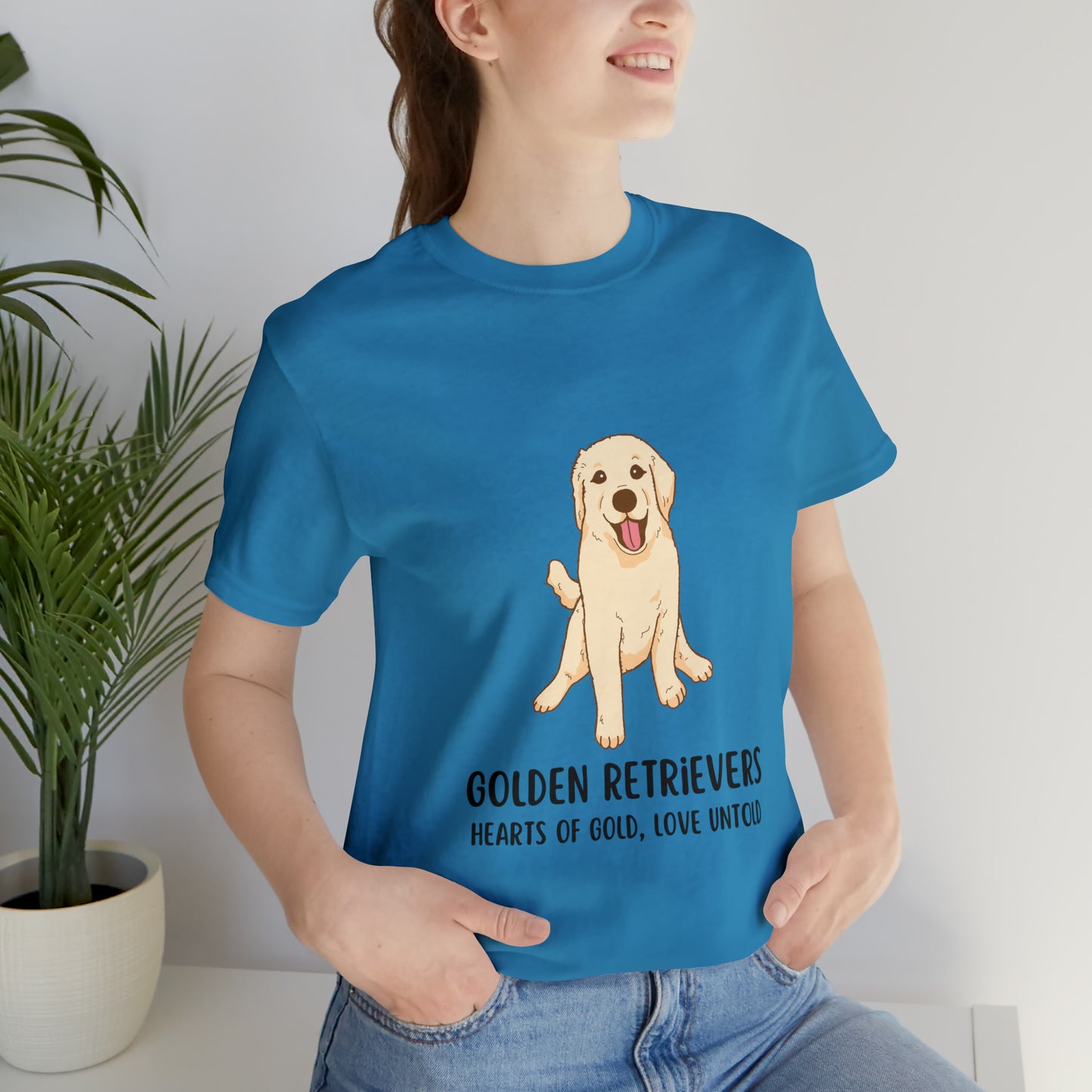 Golden Retriever T-Shirt, Golden Retriever Shirt, Dog Tee, Golden Retrievers Hearts of Gold Love Untold Shirt, Golden Retriever Owner Gift