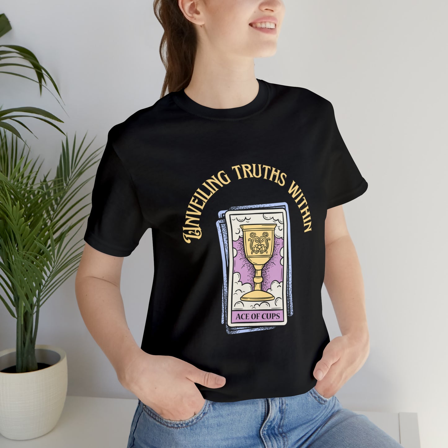 Unveiling Truths Within Tarot Card T-Shirt, Ace of Cups T-Shirt, Witchy Woman Tarot Card Shirt, Divination T-Shirt, Wicca Shirt Wiccan Shirt