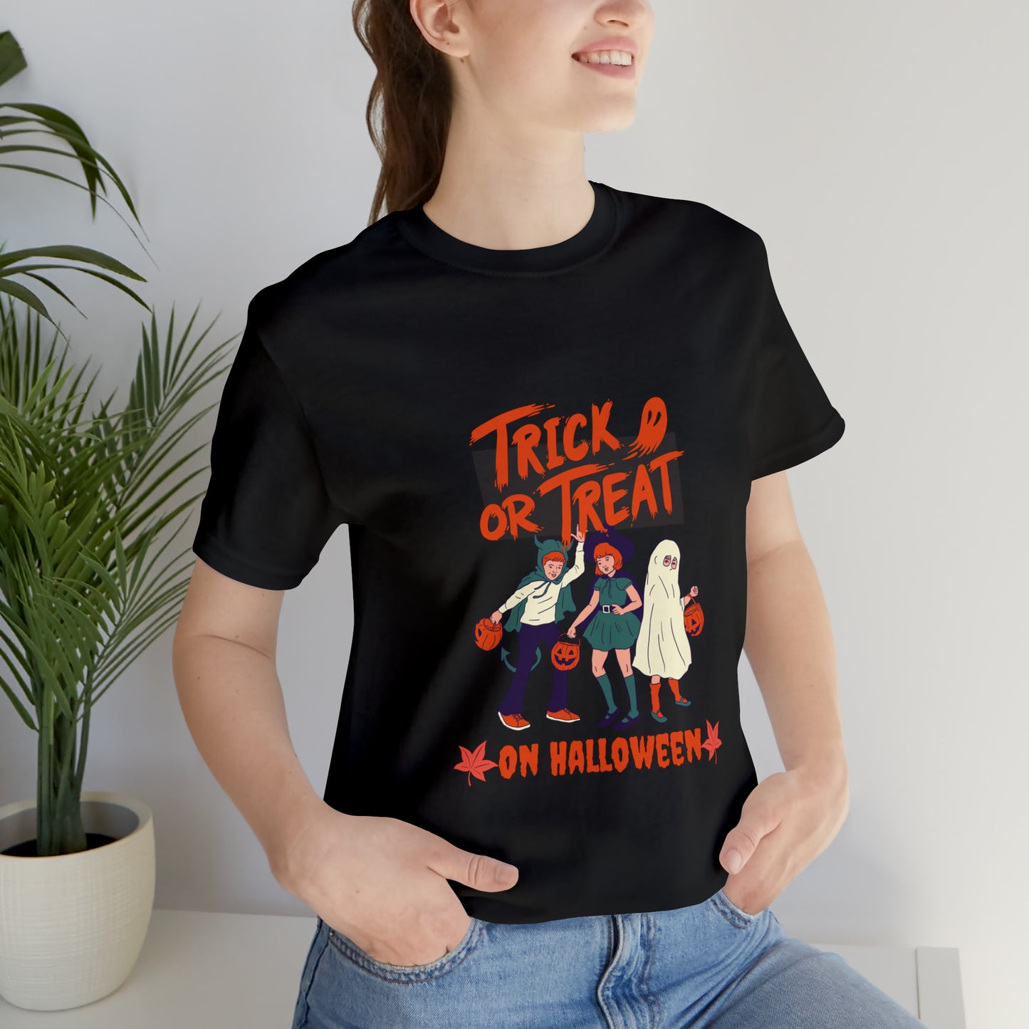 Trick or Treat Shirt, Children Trick or Treating Shirt, Halloween Trick or Treat Shirt, Retro Halloween Shirt, Retro Trick or Treat T-Shirt