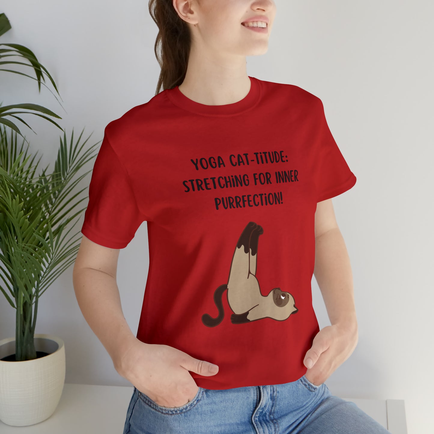 Yoga Cat T-Shirt, Yoga Shirt, Yoga Cat-titude Shirt, Yoga T-Shirt, Yoga Poses Shirt, Yoga Teacher Shirt, Gift For Yoga Teacher or Yoga Lover