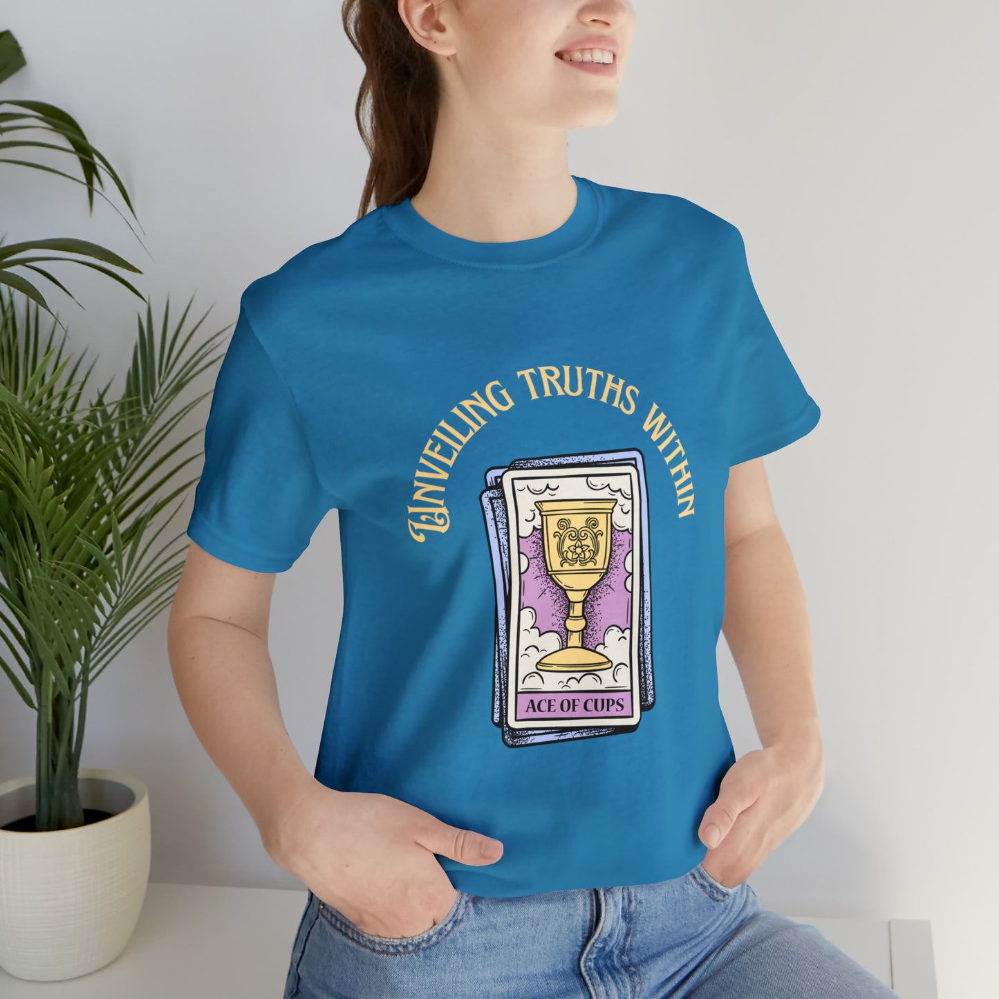 Unveiling Truths Within Tarot Card T-Shirt, Ace of Cups T-Shirt, Witchy Woman Tarot Card Shirt, Divination T-Shirt, Wicca Shirt Wiccan Shirt