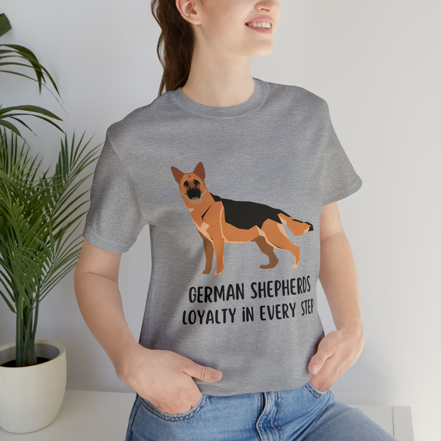 German Shepherd T-Shirt, Dog Shirt, German Shepherd Shirt, Unisex Gift For German Shepherd Owner, German Shepherds Loyalty In Every Step