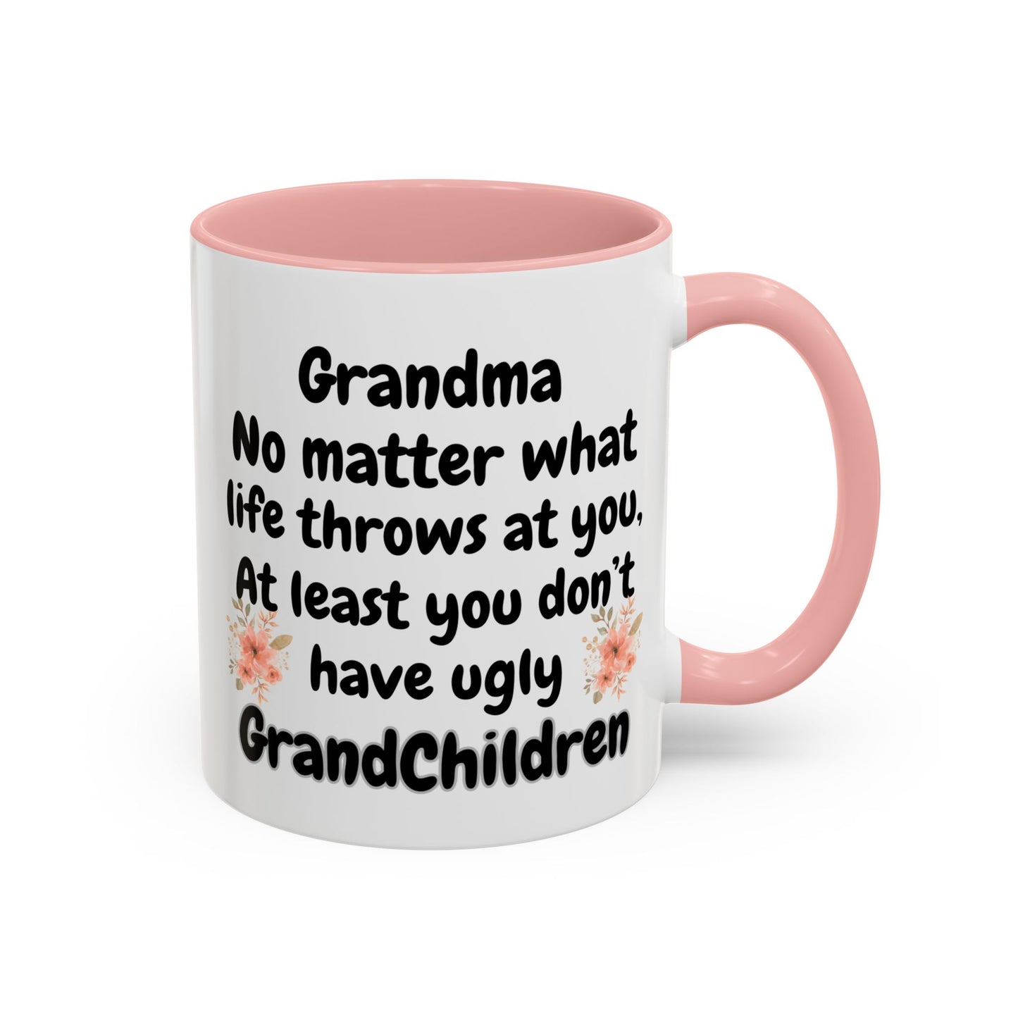 funny grandma mug, joke coffee mug, gift for grandma - ugly grandchildren mug