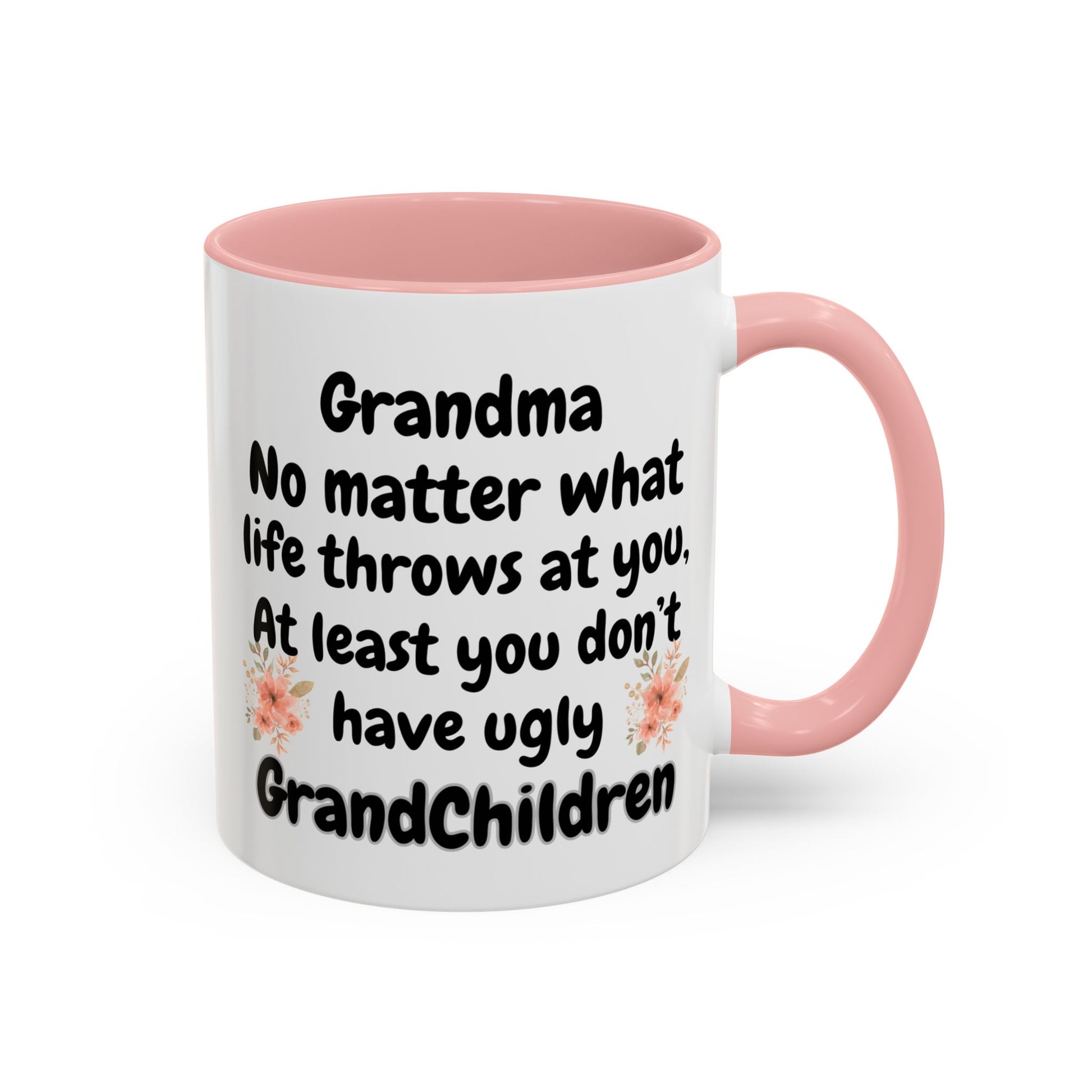funny grandma mug, joke coffee mug, gift for grandma - ugly grandchildren mug