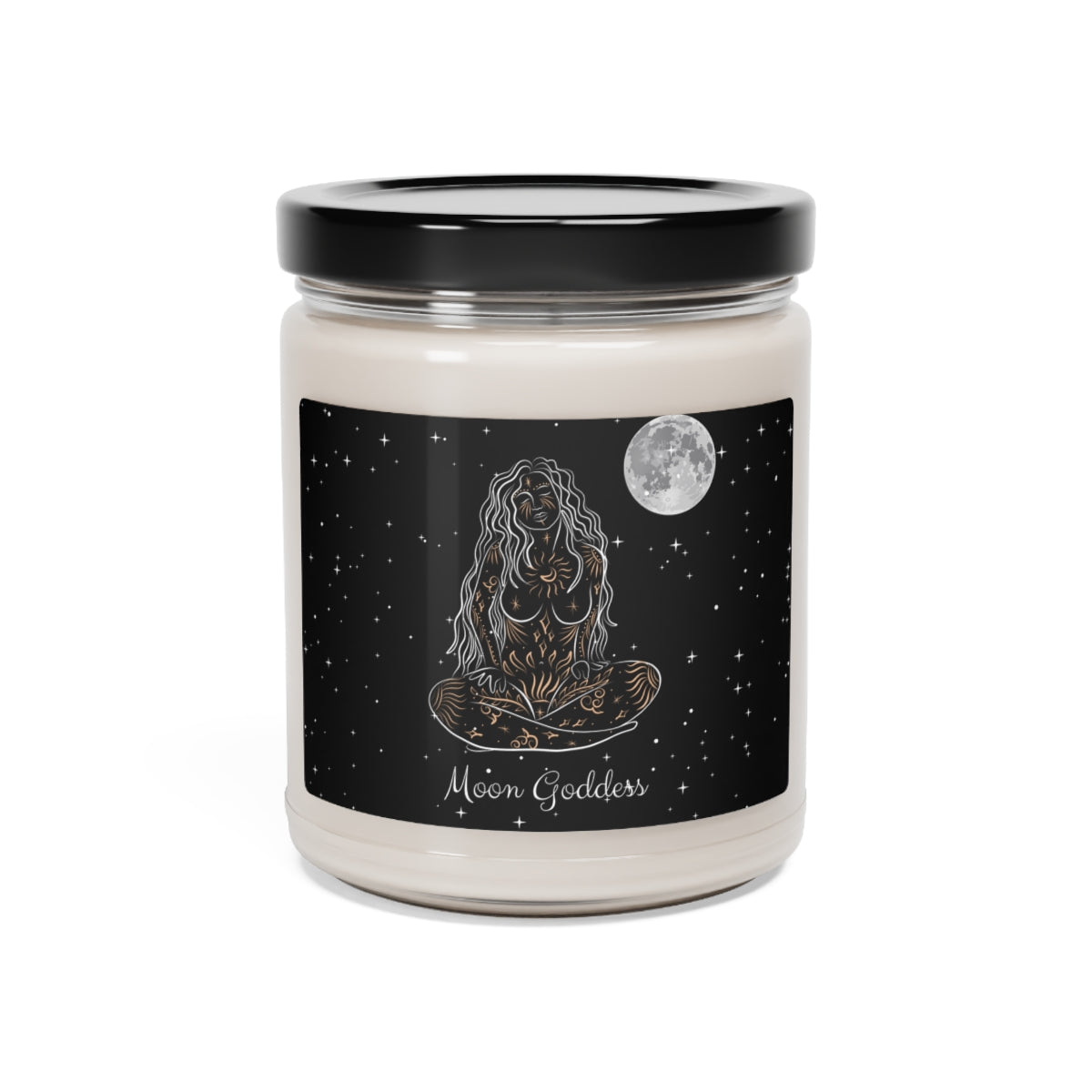 Moon Goddess Candle, Aromatherapy Candle, Witchy Woman Candle, Wicca Candle, Celestial Goddess Scented Candle, Glass Jar Candle For Her