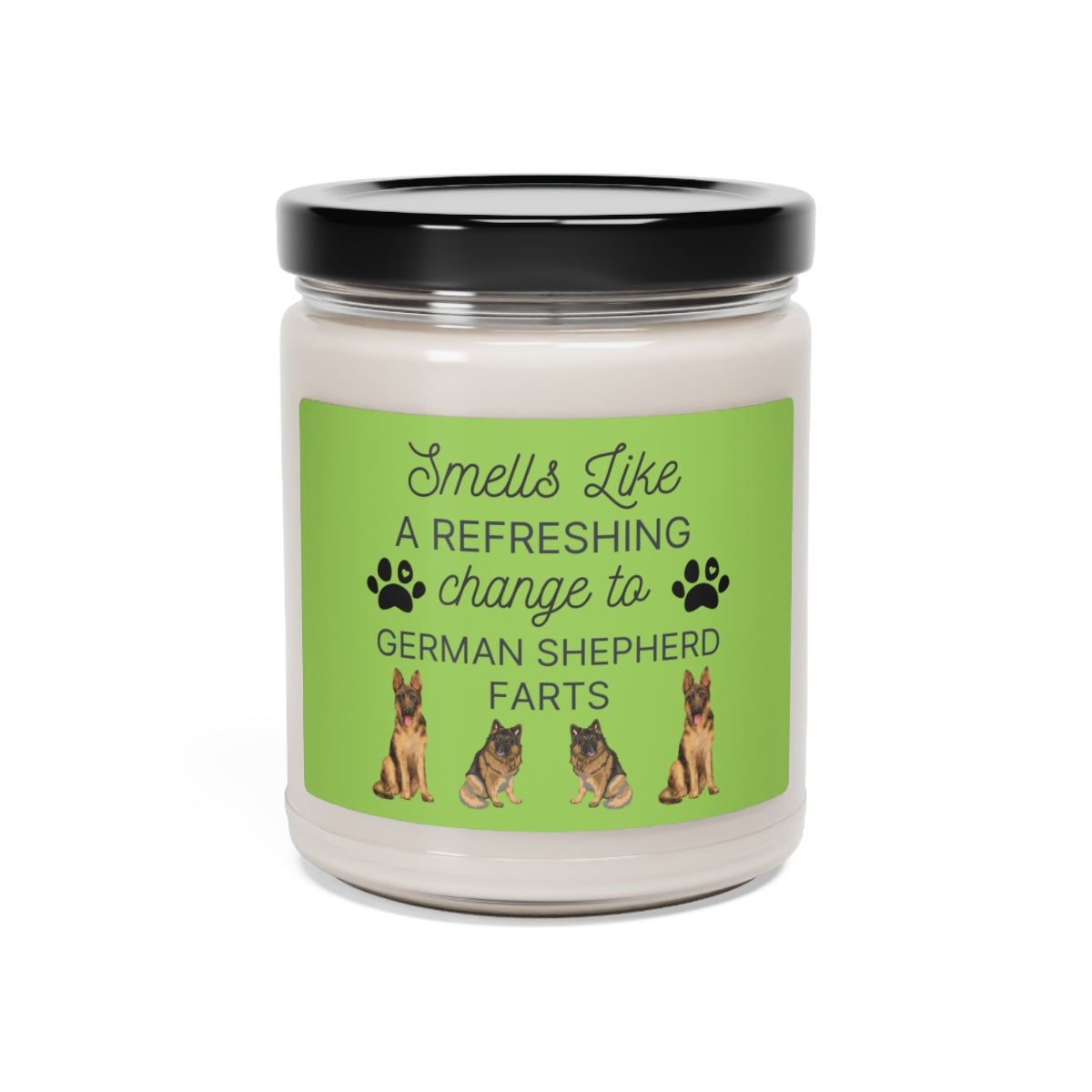 German Shepherd Candle | Funny German Shepherd Gifts | Dog Farts Candle for German Shepherd Owners | Aromatherapy Candle