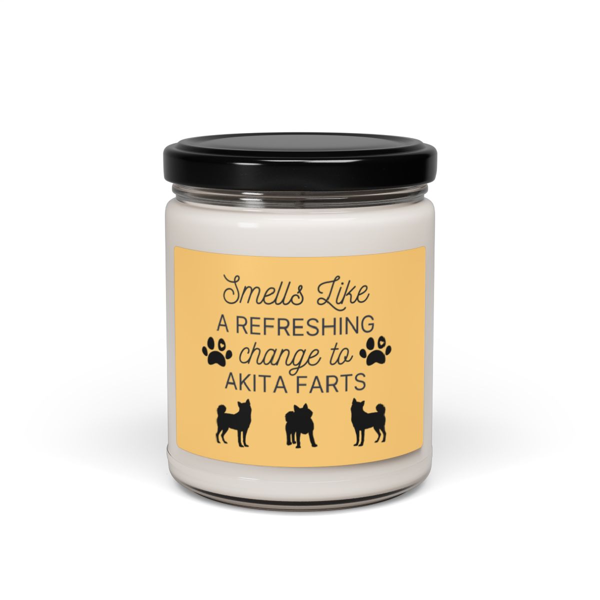 Funny Akita Candle - Smells Like a Refreshing Change to Akita Farts Candle | Akita Gifts, Dog Mom Gift, Dog Dad Gift, Scented Candle for Akita Owners | Dog Candle