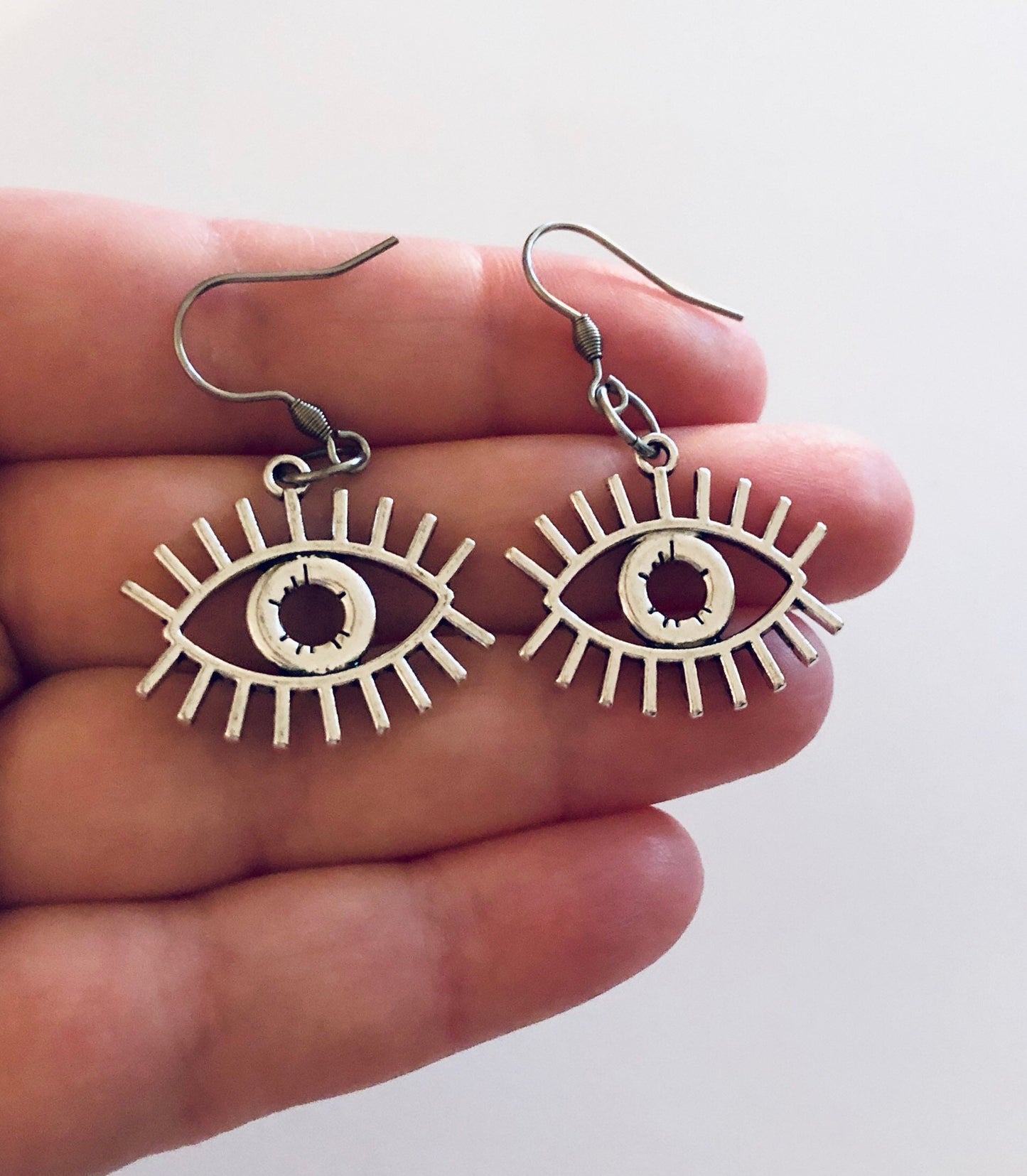 Evil Eye Earrings, Ward Off The Evil Eye Protection, Egyptian Egypt Occult Esoteric Witchy Woman, Wicca Wiccan Witch