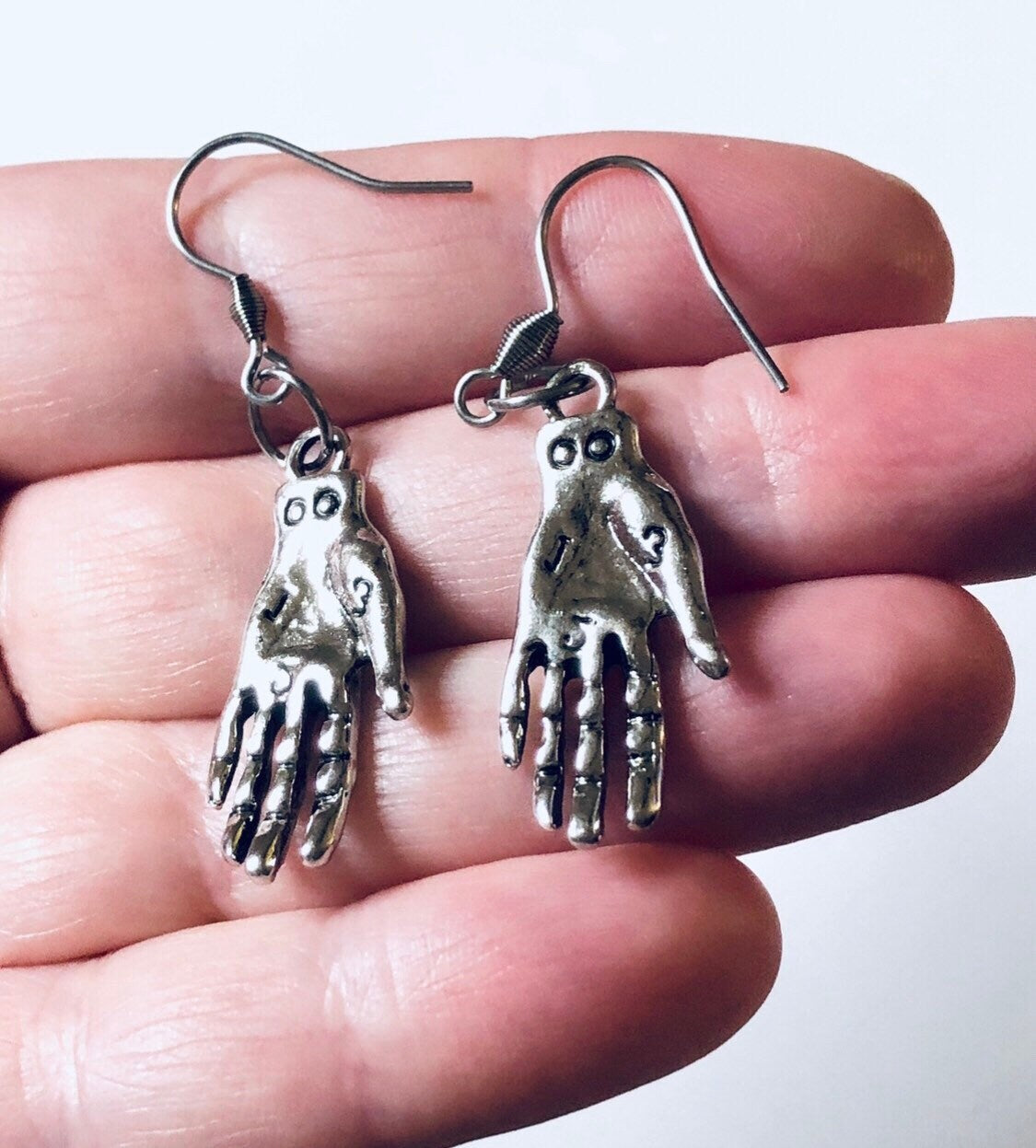 Palmistry Earrings, Palmistry Hand Earrings, Divination Earrings, Palm Reading Occult Esoteric Witchy Woman Wicca Wiccan Pagan Witchcraft