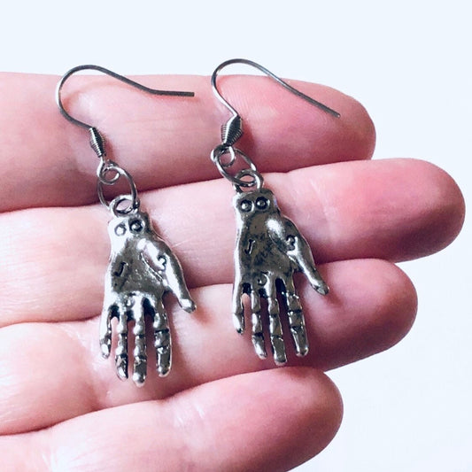 Palmistry Earrings, Palmistry Hand Earrings, Divination Earrings, Palm Reading Occult Esoteric Witchy Woman Wicca Wiccan Pagan Witchcraft