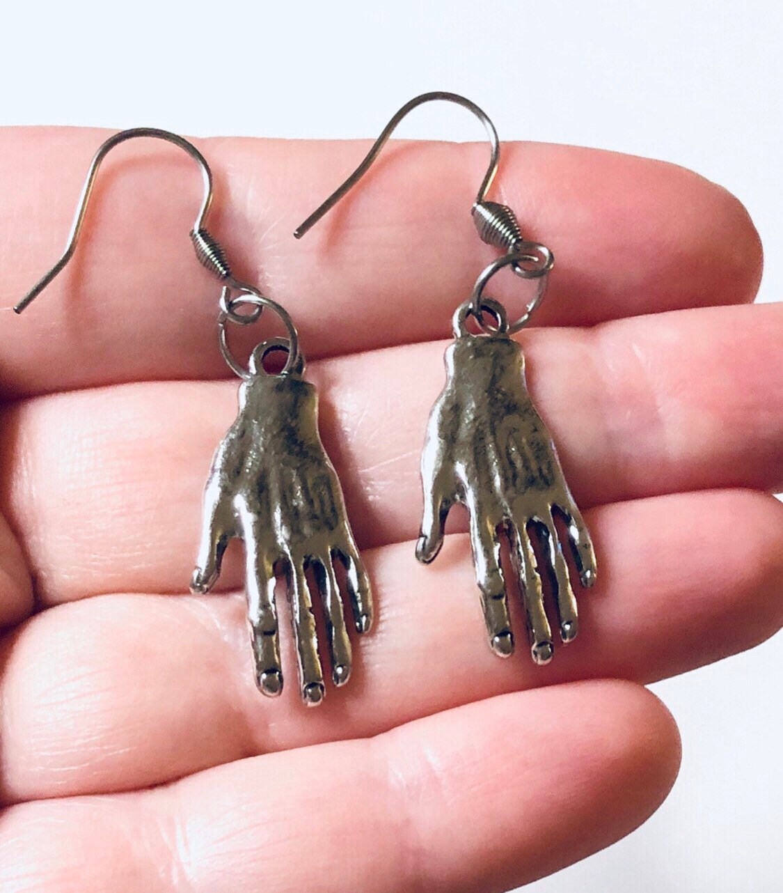 Palmistry Earrings, Palmistry Hand Earrings, Divination Earrings, Palm Reading Occult Esoteric Witchy Woman Wicca Wiccan Pagan Witchcraft