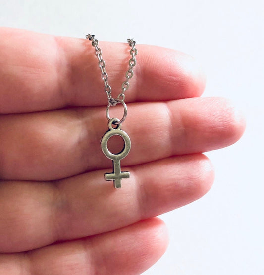 Venus Necklace, Dainty Female Charm Necklace, Girl Power, Women’s Rights, Equality Empowerment Feminist Feminism