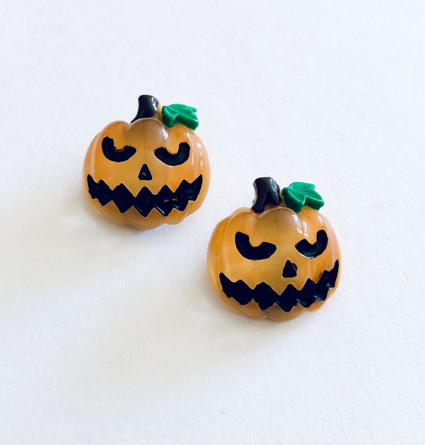 Mini Pumpkin Hair Clips Set of 2, Alligator Clips, Halloween Hair Clips Accessories