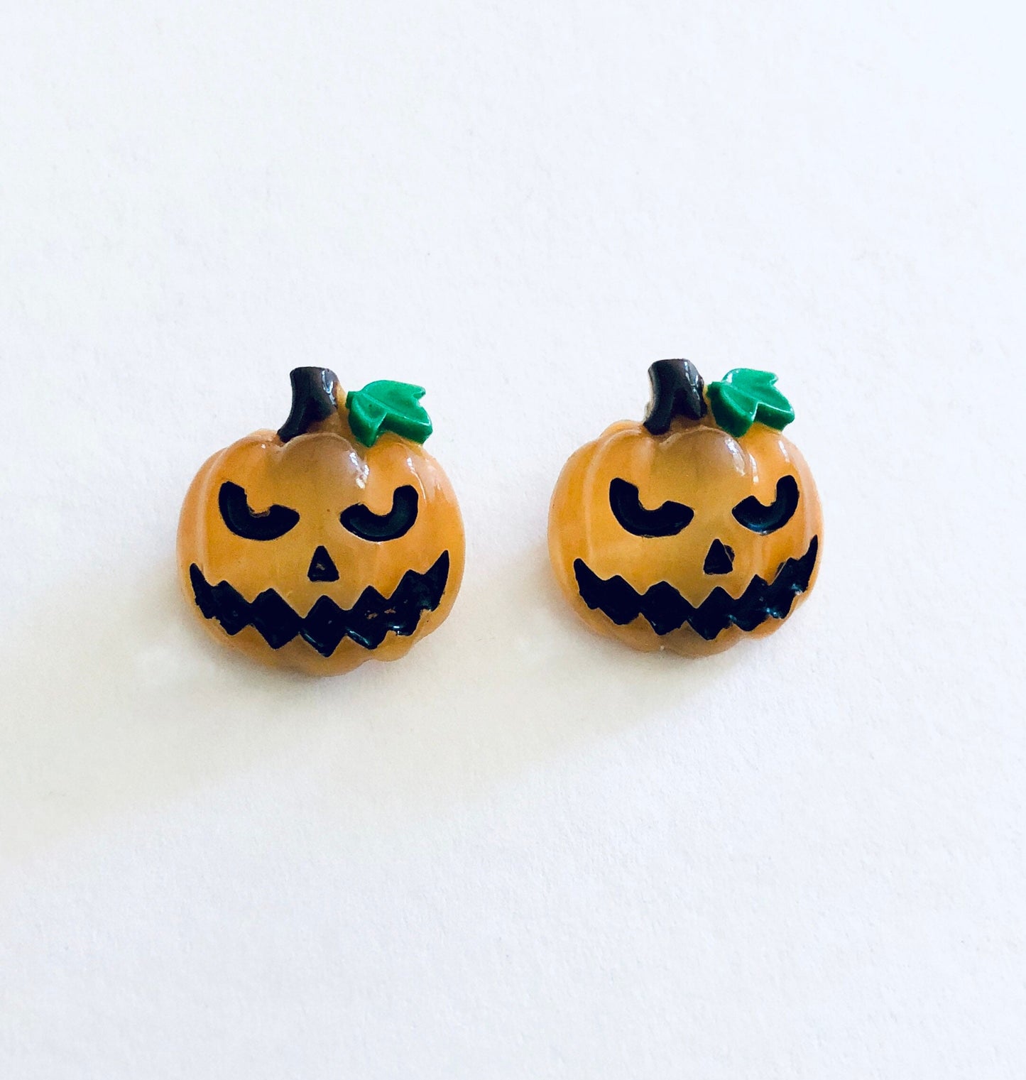 Mini Pumpkin Hair Clips Set of 2, Alligator Clips, Halloween Hair Clips Accessories