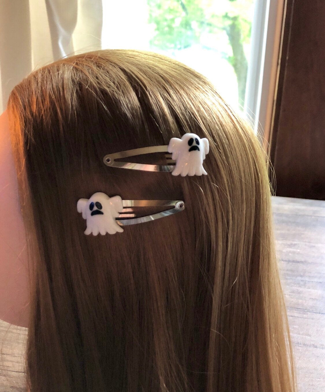 Ghost Hair Clips, Ghoul Snap Clips