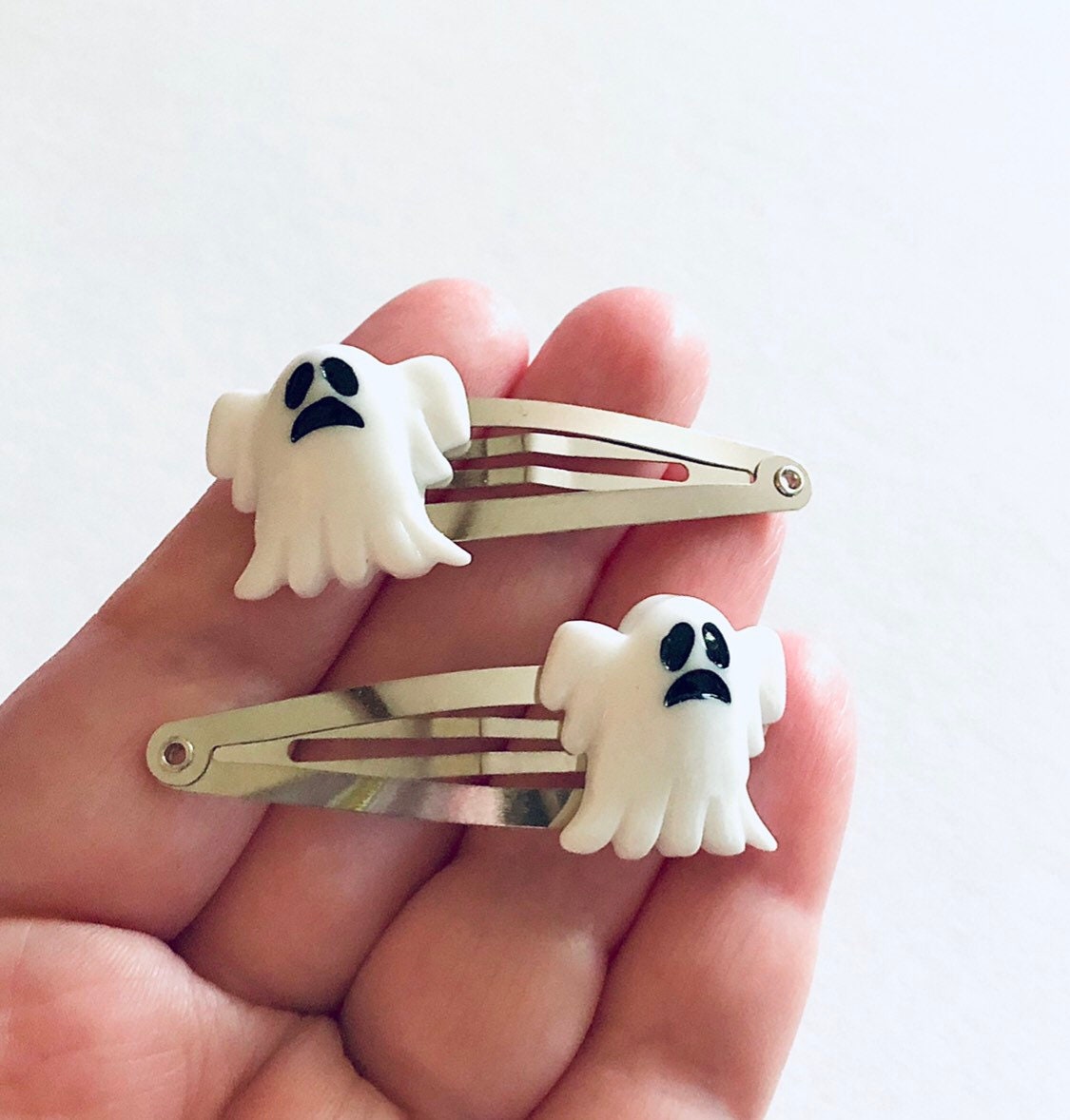 Ghost Hair Clips, Ghoul Snap Clips