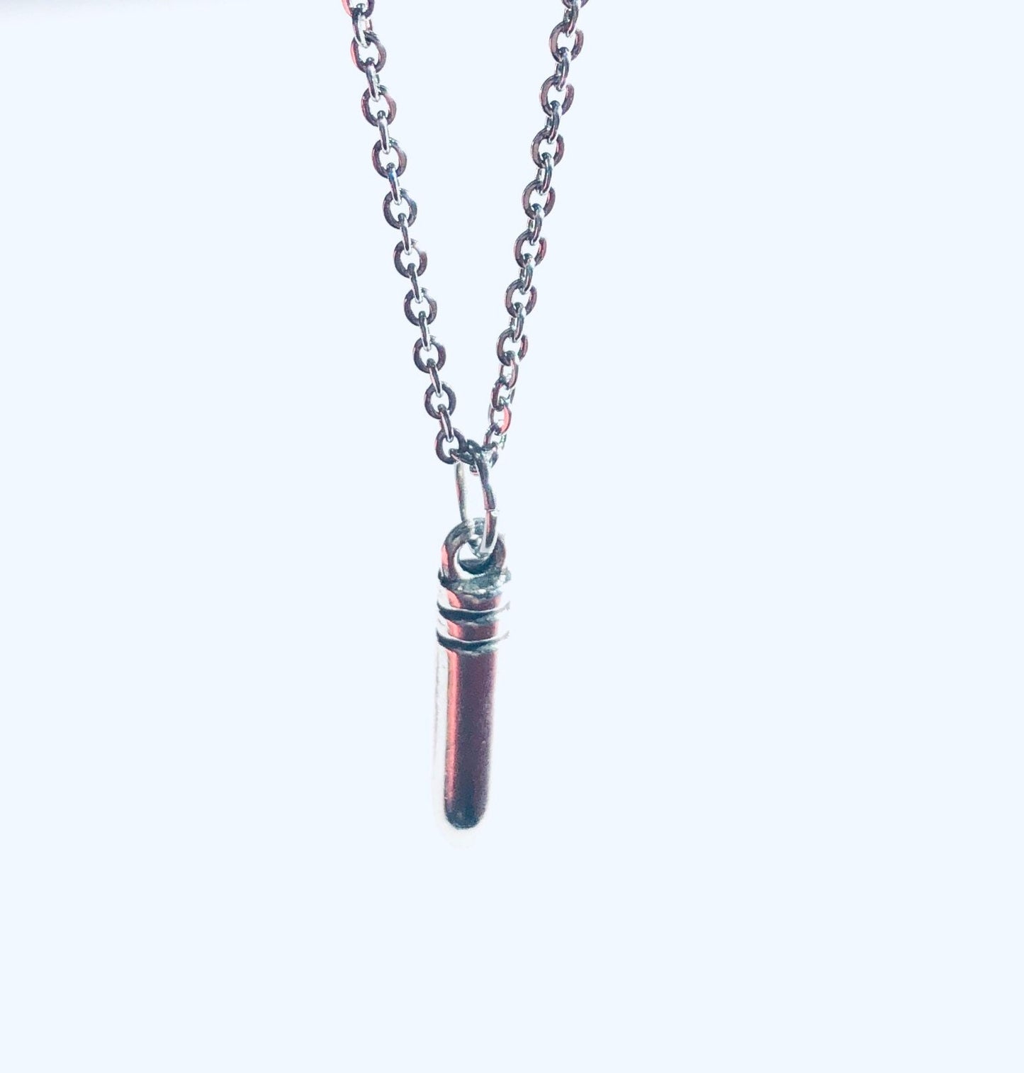 Silver Bullet Necklace, Warewolf Necklace, Stainless Steel