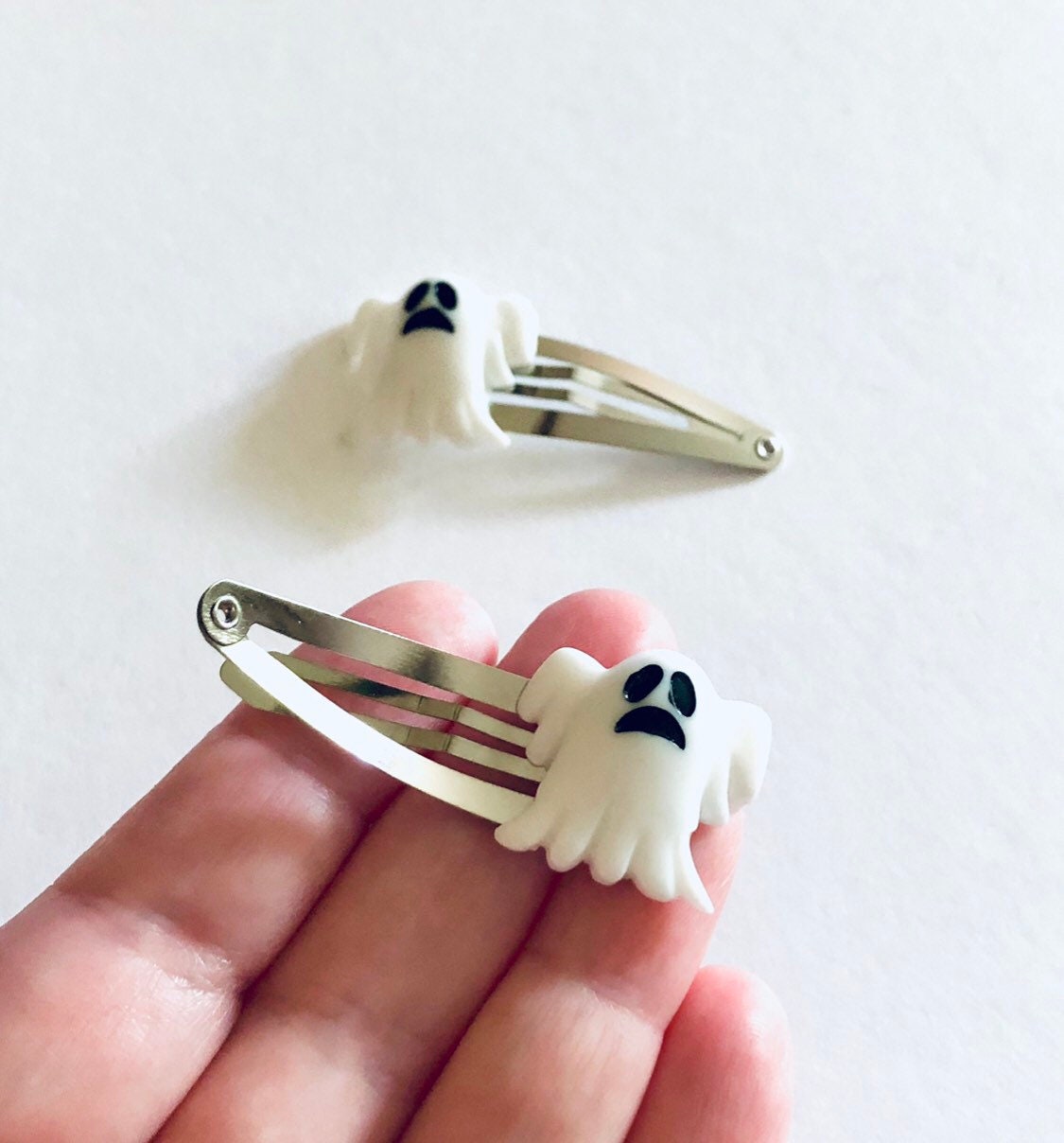 Ghost Hair Clips, Ghoul Snap Clips