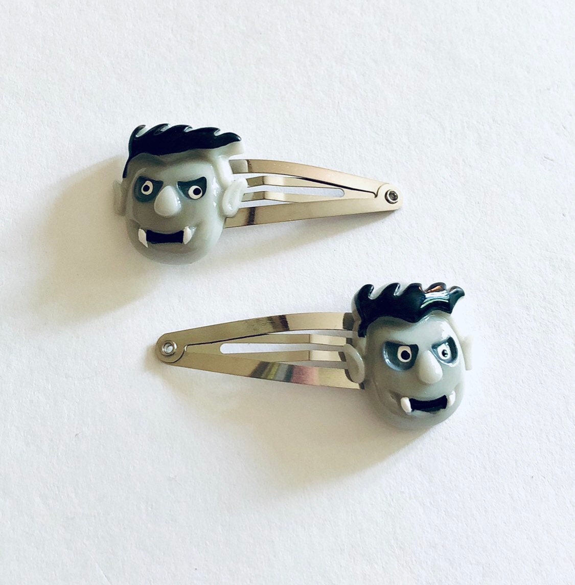 Dracula Hair Clips, Snap Clips, Vampire Hair Clips