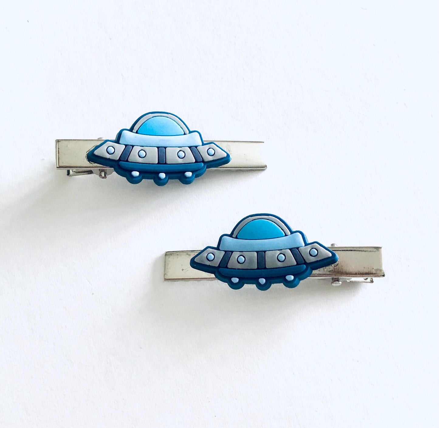 Spaceship Hair clips, UFO Flying Saucer Astronaut Hair Clips Barrettes Alien Hair Accessories, Moon Man