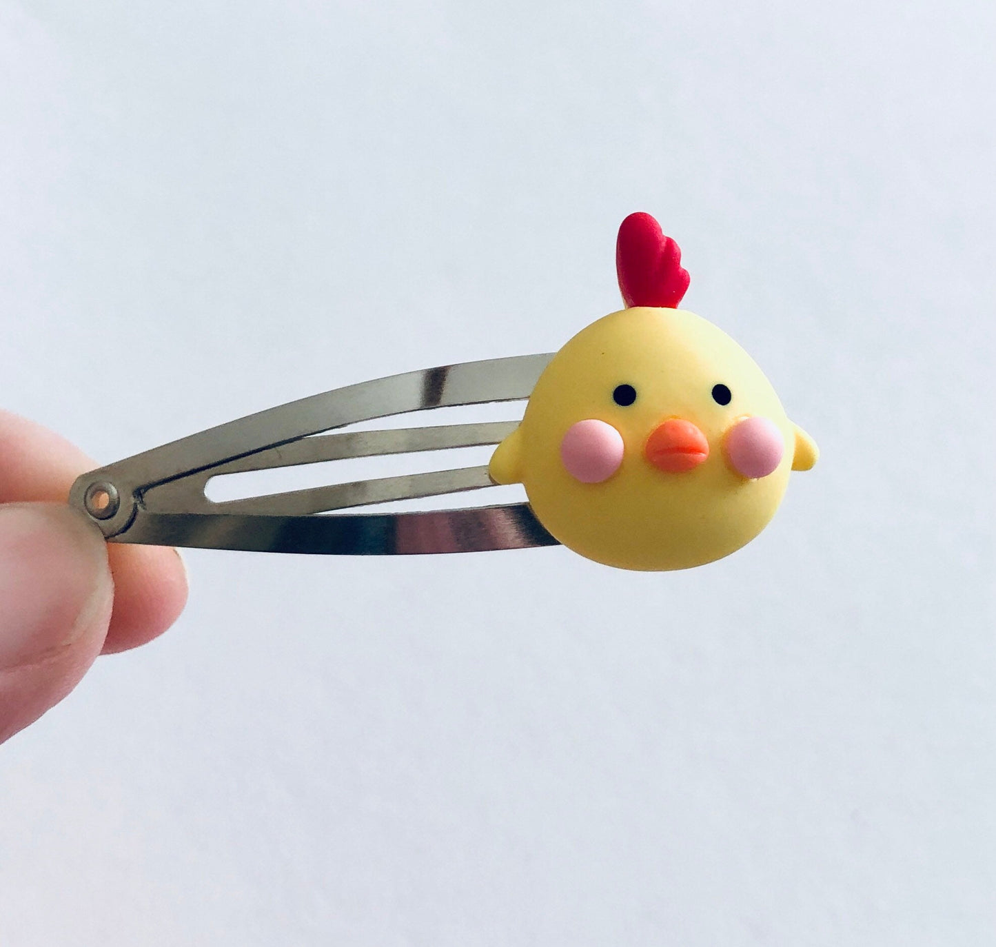 Easter Baby Chick Hair Clips, Snap Clips, Cute Kawaii Chicken Hair Accessories for Little Girls, Teens & Women