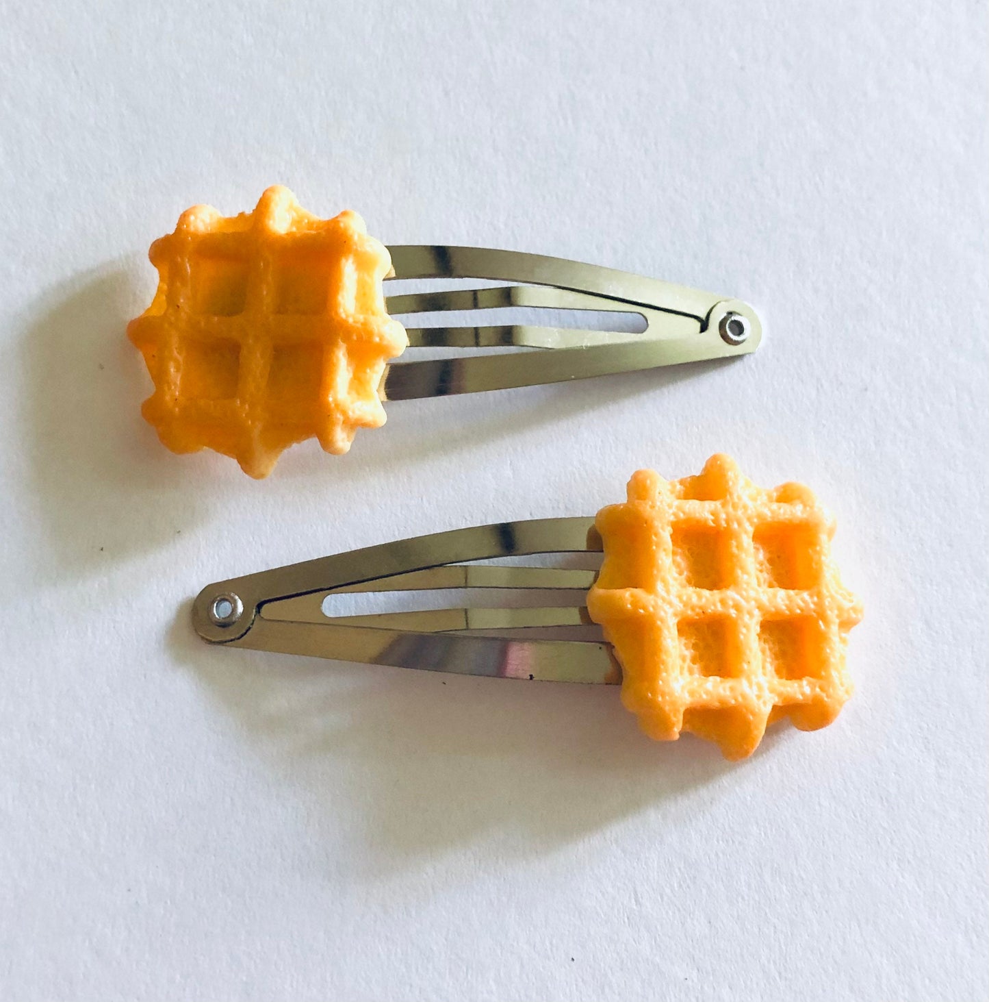 Waffle Hair Clips, Breakfast Food Hair Clips, Waffles Hair Clips, Sweets Kawaii Hair Clips, Lolita Hai Accessories