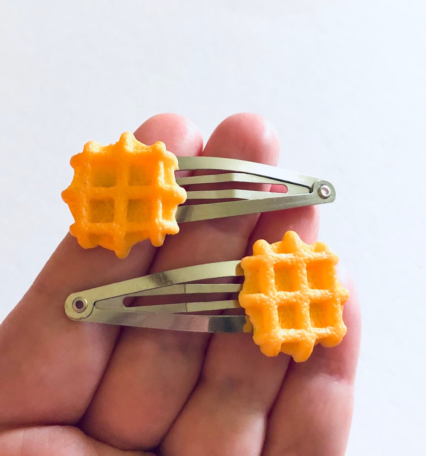 Waffle Hair Clips, Breakfast Food Hair Clips, Waffles Hair Clips, Sweets Kawaii Hair Clips, Lolita Hai Accessories